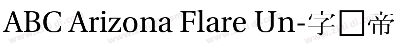 ABC Arizona Flare Un字体转换